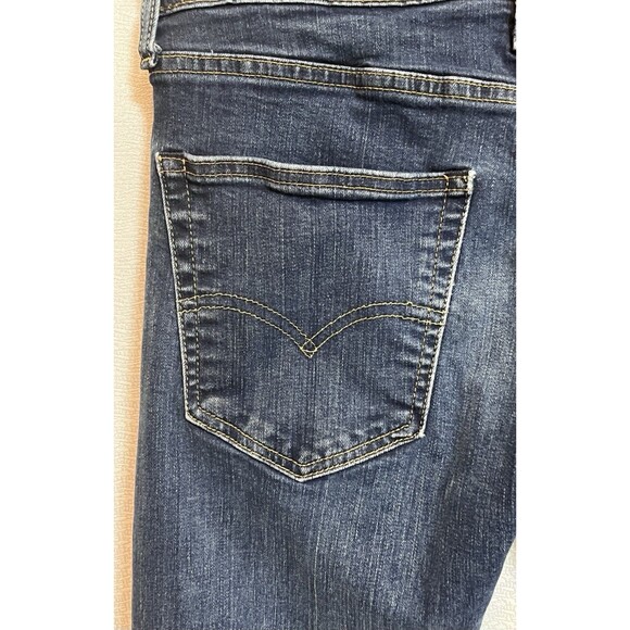 Levis 502 Big E Classic Tapered Below Waist Denim Jeans Mens 31x30 Blue Retro - Picture 6 of 12